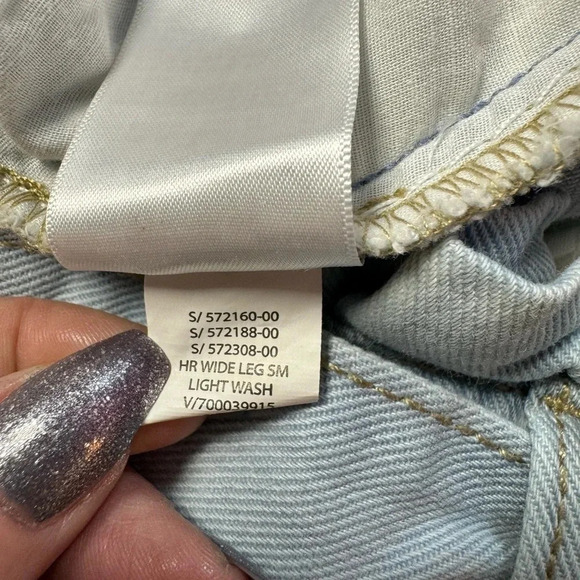 Banana Republic Belted Highrise Wide leg Jeans Size 12 - Picture 6 of 9